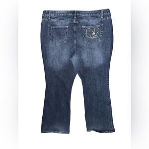 Baby Phat Authentic Jeans Womens 22 Denim Casual Pockets Cat Metal Logo Plus